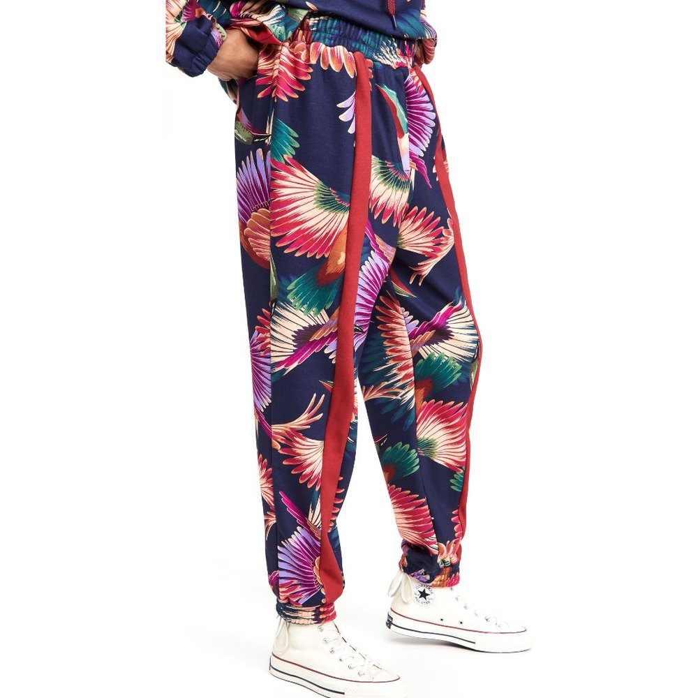 FARM Rio Red and Yellow Track Pants with Relaxed Fit